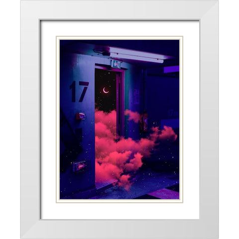 The Exit White Modern Wood Framed Art Print with Double Matting by Orozco, Danner