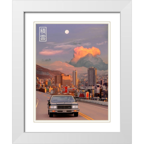 Cumulus in Japan 1 White Modern Wood Framed Art Print with Double Matting by Orozco, Danner