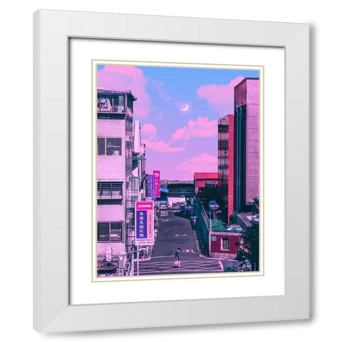 Anime Vs Reality 3 White Modern Wood Framed Art Print with Double Matting by Orozco, Danner