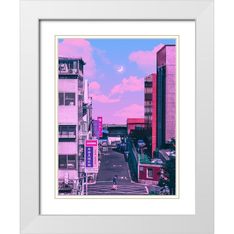 Anime Vs Reality 3 White Modern Wood Framed Art Print with Double Matting by Orozco, Danner