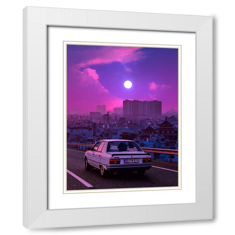 Going Back to the Past 2 White Modern Wood Framed Art Print with Double Matting by Orozco, Danner