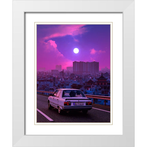 Going Back to the Past 2 White Modern Wood Framed Art Print with Double Matting by Orozco, Danner