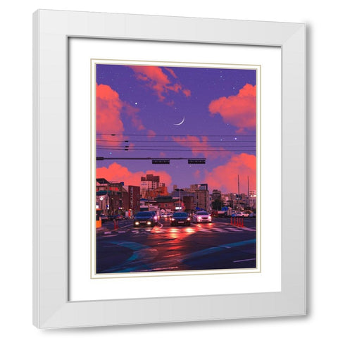 Place of Dreams 4 White Modern Wood Framed Art Print with Double Matting by Orozco, Danner