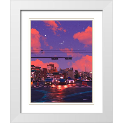 Place of Dreams 4 White Modern Wood Framed Art Print with Double Matting by Orozco, Danner