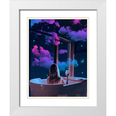 Ethereal Dreams 2 White Modern Wood Framed Art Print with Double Matting by Orozco, Danner