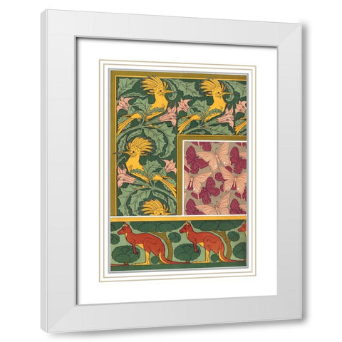 Decoration And Ornament - VI White Modern Wood Framed Art Print with Double Matting by CAG