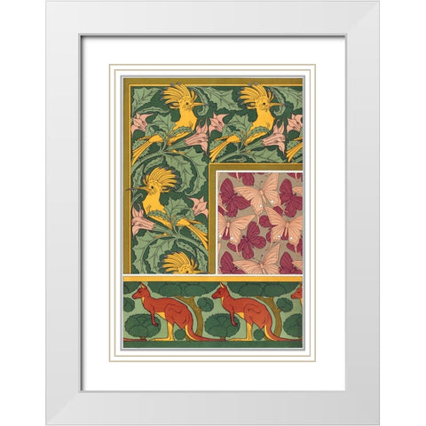 Decoration And Ornament - VI White Modern Wood Framed Art Print with Double Matting by CAG