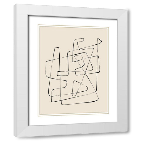 Heading Nowhere White Modern Wood Framed Art Print with Double Matting by CAG