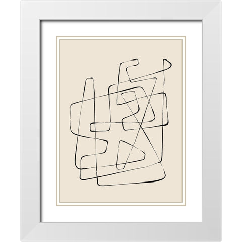 Heading Nowhere White Modern Wood Framed Art Print with Double Matting by CAG