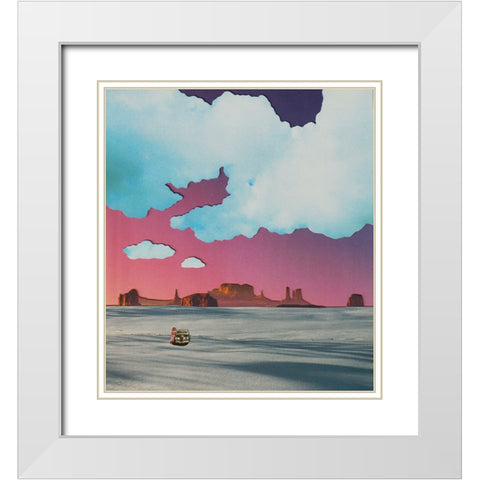 Lapse White Modern Wood Framed Art Print with Double Matting by Wonder, Howie