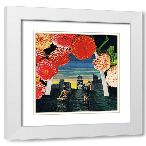 Arch White Modern Wood Framed Art Print with Double Matting by Wonder, Howie