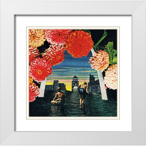 Arch White Modern Wood Framed Art Print with Double Matting by Wonder, Howie