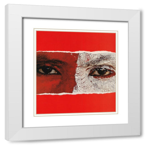 Blink White Modern Wood Framed Art Print with Double Matting by Wonder, Howie