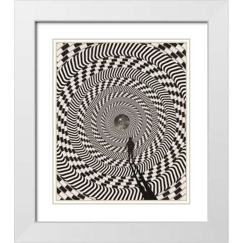 Infinite White Modern Wood Framed Art Print with Double Matting by Wonder, Howie