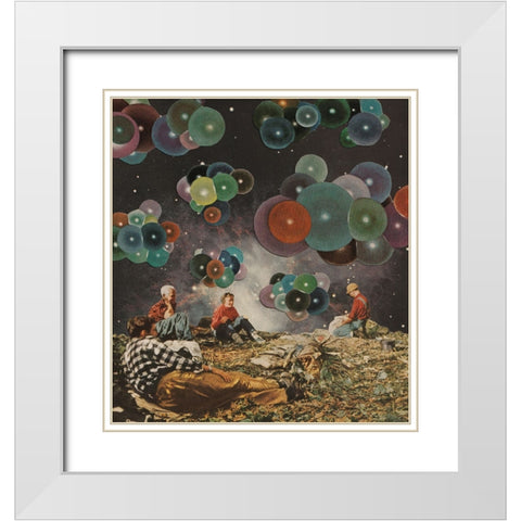 Intervals White Modern Wood Framed Art Print with Double Matting by Wonder, Howie