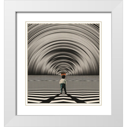 Manifold White Modern Wood Framed Art Print with Double Matting by Wonder, Howie