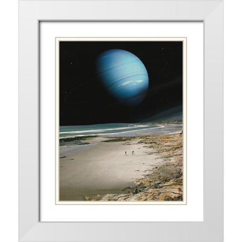 Near White Modern Wood Framed Art Print with Double Matting by Wonder, Howie