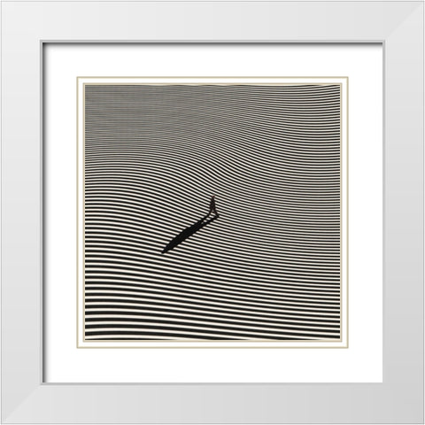 Parallel Universe White Modern Wood Framed Art Print with Double Matting by Wonder, Howie