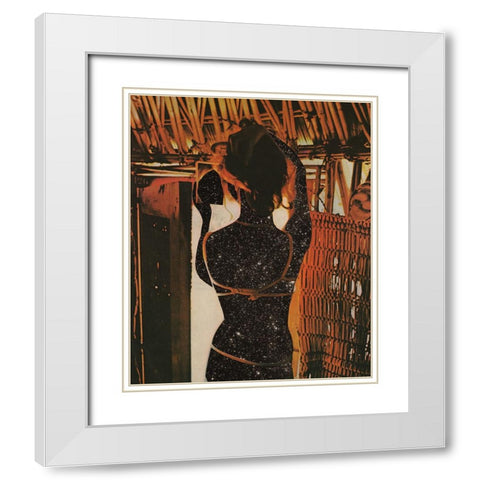 Reflection White Modern Wood Framed Art Print with Double Matting by Wonder, Howie