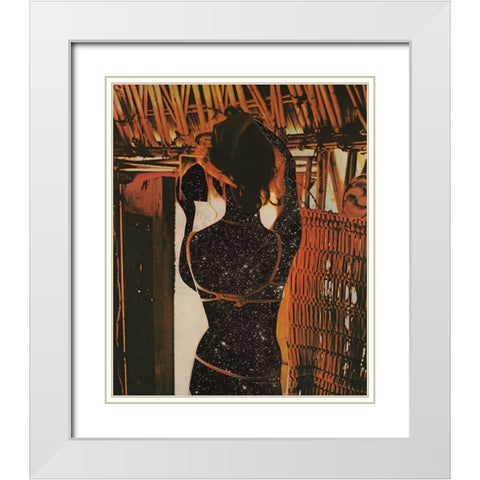 Reflection White Modern Wood Framed Art Print with Double Matting by Wonder, Howie