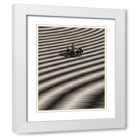Search White Modern Wood Framed Art Print with Double Matting by Wonder, Howie