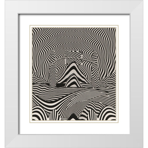 Transform White Modern Wood Framed Art Print with Double Matting by Wonder, Howie