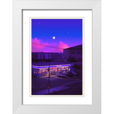Dreamy Nights White Modern Wood Framed Art Print with Double Matting by Orozco, Danner