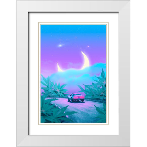 Moonweed Road White Modern Wood Framed Art Print with Double Matting by Orozco, Danner