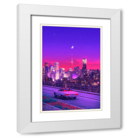 Nostalgia 90s White Modern Wood Framed Art Print with Double Matting by Orozco, Danner