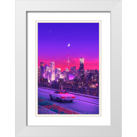 Nostalgia 90s White Modern Wood Framed Art Print with Double Matting by Orozco, Danner