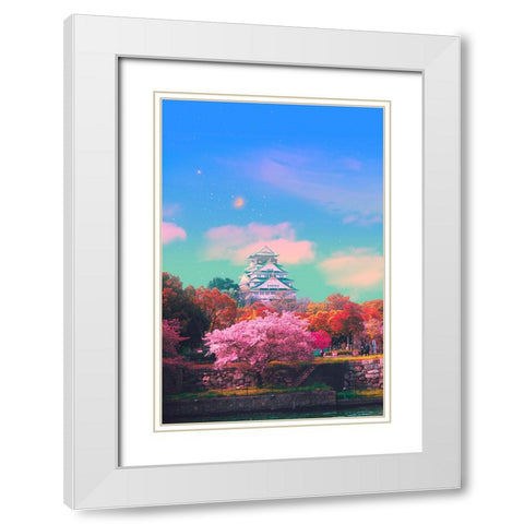 Soft Castle White Modern Wood Framed Art Print with Double Matting by Orozco, Danner