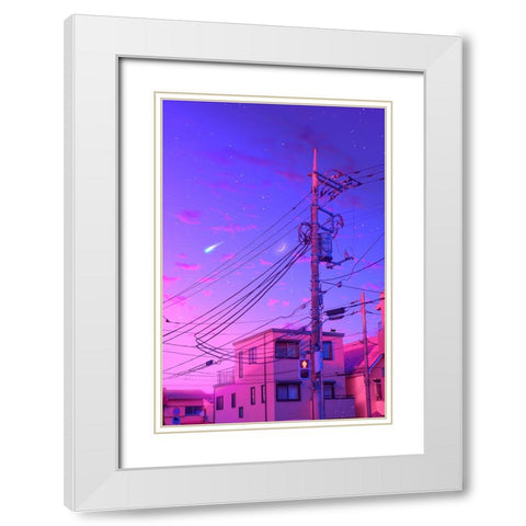 Soft Morning White Modern Wood Framed Art Print with Double Matting by Orozco, Danner