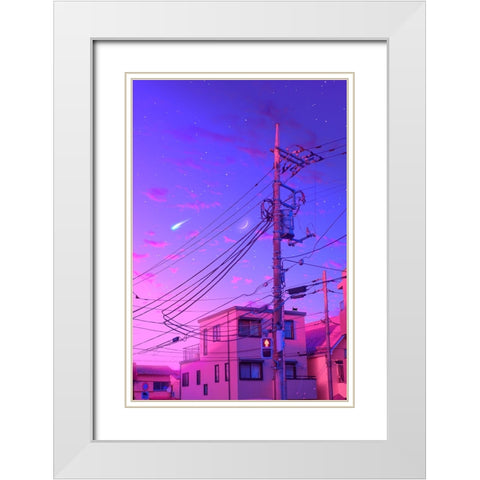 Soft Morning White Modern Wood Framed Art Print with Double Matting by Orozco, Danner