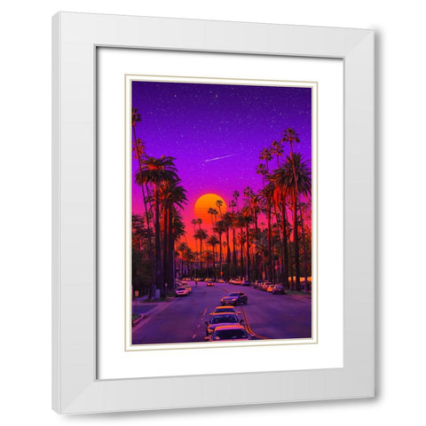 Tropics in Hollywood White Modern Wood Framed Art Print with Double Matting by Orozco, Danner