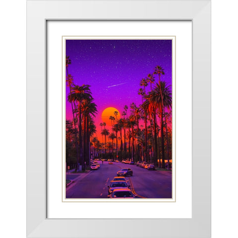 Tropics in Hollywood White Modern Wood Framed Art Print with Double Matting by Orozco, Danner