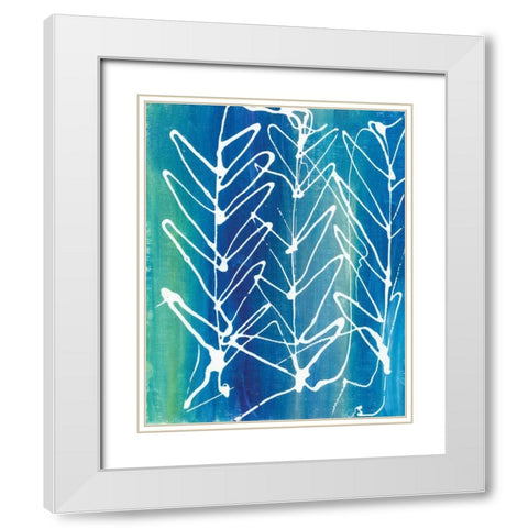 Leaf Void II White Modern Wood Framed Art Print with Double Matting by Adkin, Arielle