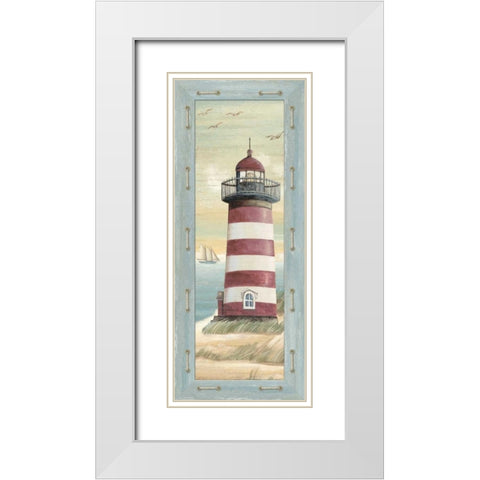 First Light I White Modern Wood Framed Art Print with Double Matting by Audrey, Charlene
