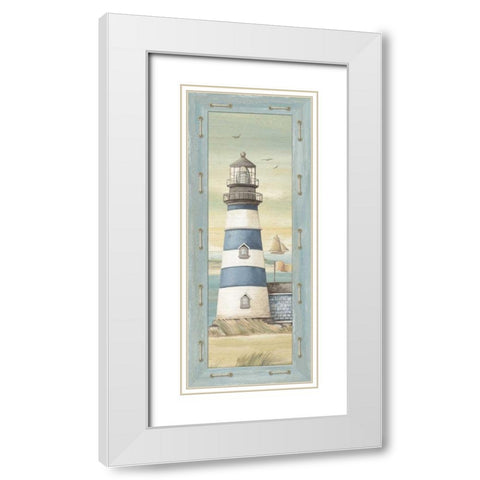 First Light II White Modern Wood Framed Art Print with Double Matting by Audrey, Charlene