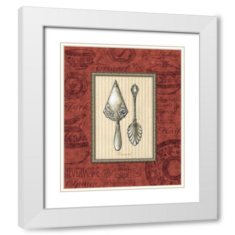 Trowel White Modern Wood Framed Art Print with Double Matting by Audrey, Charlene