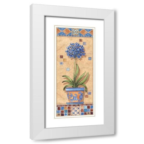 Flower in Greece III White Modern Wood Framed Art Print with Double Matting by Audrey, Charlene