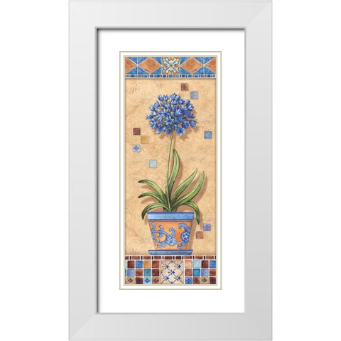Flower in Greece III White Modern Wood Framed Art Print with Double Matting by Audrey, Charlene