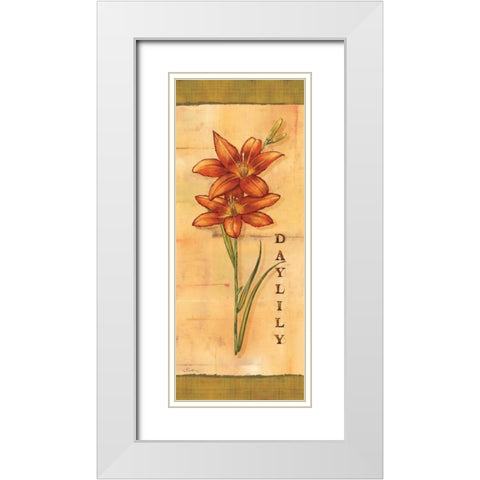 Les Lys I White Modern Wood Framed Art Print with Double Matting by Audrey, Charlene