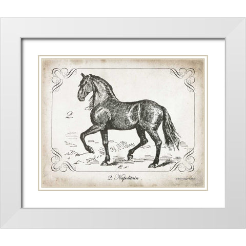 Farm Horse II White Modern Wood Framed Art Print with Double Matting by Babbitt, Gwendolyn