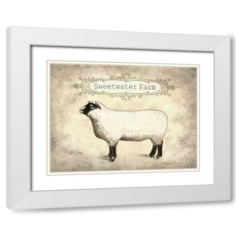Sweetwater Farm White Modern Wood Framed Art Print with Double Matting by Babbitt, Gwendolyn