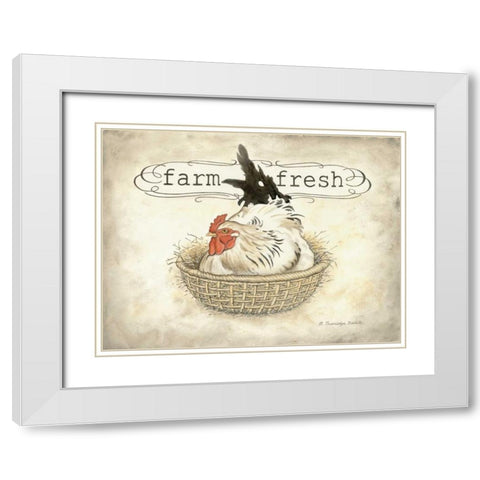 Farm Fresh White Modern Wood Framed Art Print with Double Matting by Babbitt, Gwendolyn