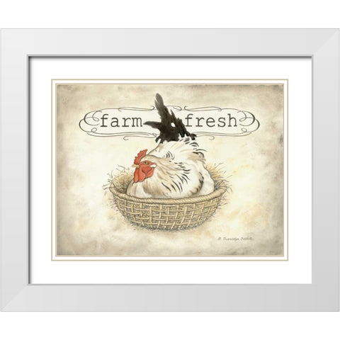 Farm Fresh White Modern Wood Framed Art Print with Double Matting by Babbitt, Gwendolyn