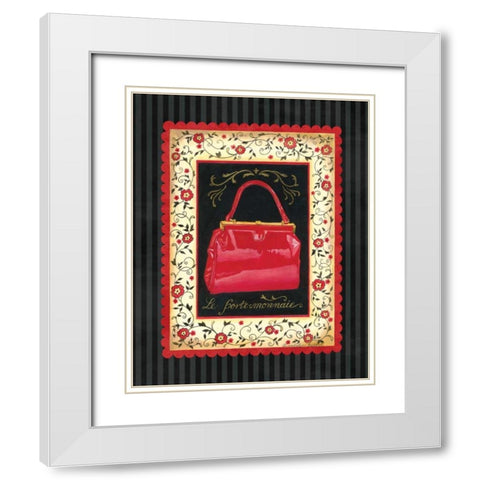 Dressed in Red II White Modern Wood Framed Art Print with Double Matting by Babbitt, Gwendolyn