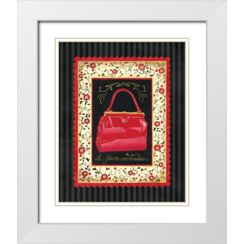 Dressed in Red II White Modern Wood Framed Art Print with Double Matting by Babbitt, Gwendolyn