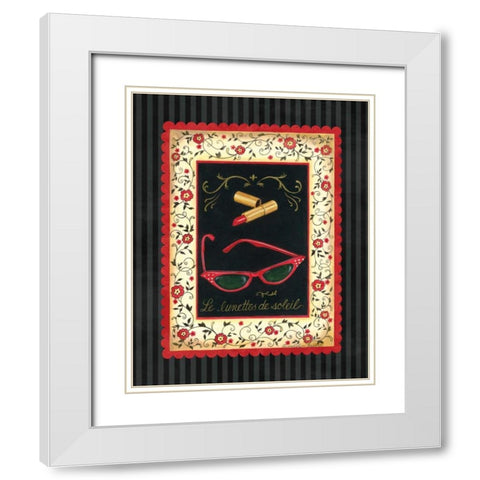 Dressed in Red IV White Modern Wood Framed Art Print with Double Matting by Babbitt, Gwendolyn