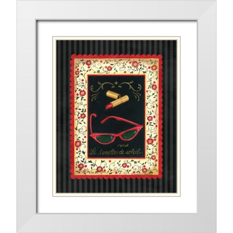 Dressed in Red IV White Modern Wood Framed Art Print with Double Matting by Babbitt, Gwendolyn